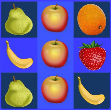 Match fruits